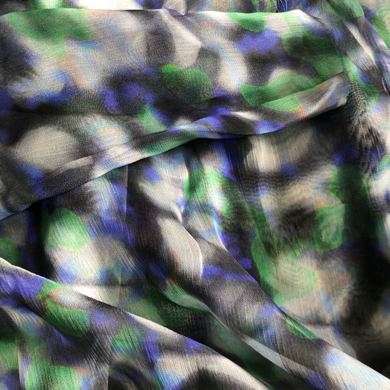 50D 100% viscose 45gsm 132cm custom printed spun rayon fabric for dress