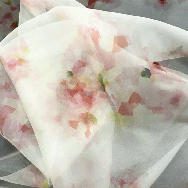 China Source Factory Customized  8mm 10mm 12mm Silk Chiffon and Georgette printed fabric