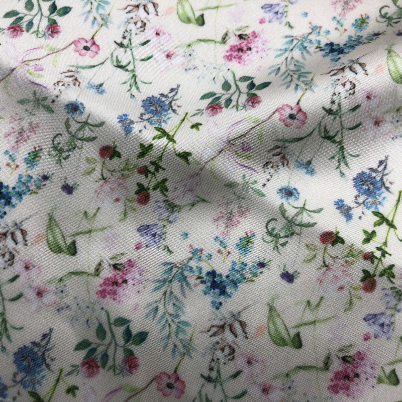 Hot Customized Design Print Chiffon Fabric 100%Polyester For Fashion summer dress and skirt