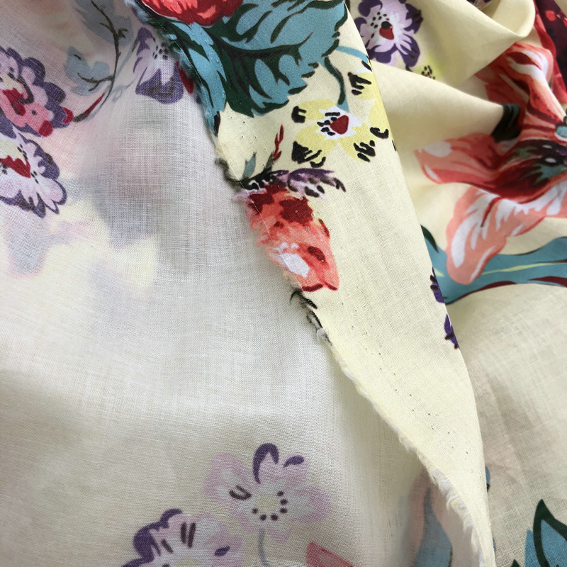 60S cotton voile custom printed thin cotton 75gsm 60*60/90*88