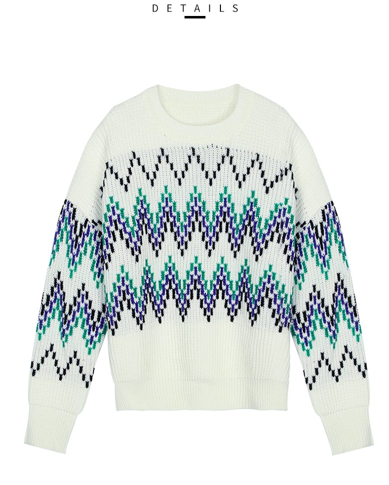 2022 Custom OEM & ODM Logo Sweater women Jacquard design knitwear ladies Knitted Girls pullover cotton knit top women sweaters